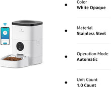 Load image into Gallery viewer, PETLIBRO Automatic Cat Feeders, Cat Food Dispenser with Desiccant Bag for Pet Dry Food, WiFi Timed Cat Feeder 1-4 Meals