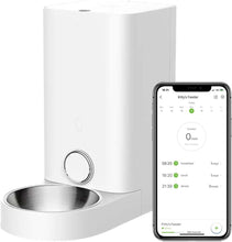Load image into Gallery viewer, PETKIT Automatic Cat Feeder, 2.4GHz WiFi Automatic Pet Feeder for Cats and Dogs Smart Pet Dry Food Dispenser, Up to 10 Meals per Day, Low Food Reminder, App Control