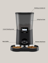 Load image into Gallery viewer, WOPET Automatic Dog Feeder,8L Pet Food Dispenser for Two Cats and Dogs