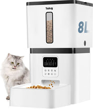 Load image into Gallery viewer, Automatic Cat Feeders - 8L/33 Cups Dog Food Dispenser with Lock Lid &Desiccant Bag with voice recorder