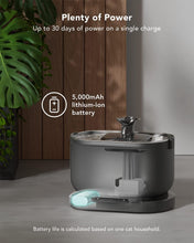 Load image into Gallery viewer, PETLIBRO Battery Operated Cat Water Fountain, 2.5L/84oz Dockstream Wireless Pet Water Fountain for Cats Inside, Automatic Cat Water Dispenser with Wireless