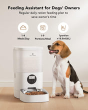 Load image into Gallery viewer, PETLIBRO Automatic Dog Feeder, 6L Dog Food Dispenser with Customize Feeding Schedule, Dog Feeders for Large Dogs with Timer Interactive Voice Recorder, Auto Dog Feeder 1-4 Meals Dry Food
