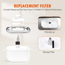 Load image into Gallery viewer, 12 Pack Pet Fountain Filters for PETLIBRO Dockstream Cat Water Fountain PLWF005/PLWF105/PLWF115 (2.5L/84oz), Triple Filtration System Replacement, Includes