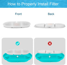 Load image into Gallery viewer, VinDox 16 Packs Replacement Cat Water Fountain Filters Compatible with PETLIBRO Capsule: PLWF002,71oz/2.1L Ultra Quiet-BPA-Free, Two Flow