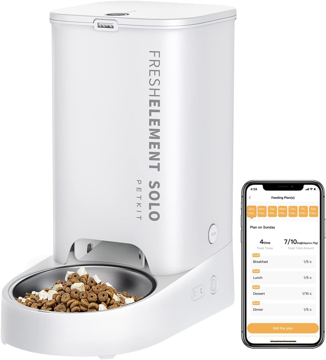 PETKIT Automatic WiFi Cat Feeder, APP Control for Remote Feeding & Mon