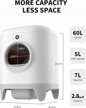 Load image into Gallery viewer, PETKIT PuraX Self-Cleaning Litter Box, Scooping Free and Automatic for Multiple Cats with Mat, xSecure/Odor Removal/APP Control