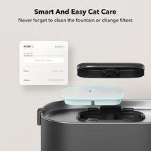 Load image into Gallery viewer, PETLIBRO App Monitoring Cat Water Fountain with Wireless Pump, 2.5L/84oz Dockstream Pet Water Fountain for Cats Inside, Automatic Cat Water Dispenser with 2.4GHz Wi-Fi, Smart Fountain, App Control