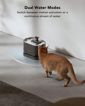 Load image into Gallery viewer, PETLIBRO Battery Operated Cat Water Fountain, 2.5L/84oz Dockstream Wireless Pet Water Fountain for Cats Inside, Automatic Cat Water Dispenser with Wireless
