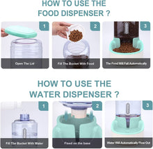 Load image into Gallery viewer, Pets Auto Feeder 3.8L,Food Feeder and Water Dispenser Set for Small & Big Dogs Cats