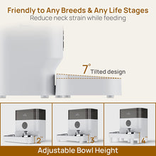 Load image into Gallery viewer, Automatic Cat Feeder for Two Cats, 2.4G WiFi App Control, 5L/21 Cup Capacity