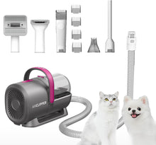 Load image into Gallery viewer, PETKIT Airclipper 5 in 1 Pet Grooming Vacuum,Professional Dog Grooming Kit with Paw Trimmer,1.4L Dust Cup Cat Dog Brush Vacuum Grooming Tools for Pet Hair Shedding