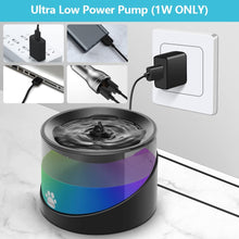 Load image into Gallery viewer, Cat Water Fountain, Super Quiet Water Fountain for Cats 2.2L