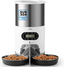 Load image into Gallery viewer, Automatic Pet Feeder for 2 Pets, 4.5L / 19.1cup Large Capacity