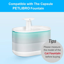 Load image into Gallery viewer, VinDox 16 Packs Replacement Cat Water Fountain Filters Compatible with PETLIBRO Capsule: PLWF002,71oz/2.1L Ultra Quiet-BPA-Free, Two Flow
