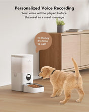 Load image into Gallery viewer, PETLIBRO Automatic Dog Feeder, 6L Dog Food Dispenser with Customize Feeding Schedule, Dog Feeders for Large Dogs with Timer Interactive Voice Recorder, Auto Dog Feeder 1-4 Meals Dry Food