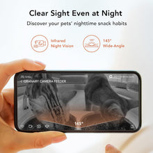 Load image into Gallery viewer, PETLIBRO Automatic Cat Feeder with Camera for Two Cats, 1080P HD Video with Night Vision, 5G WiFi Pet Feeder with 2-Way Audio for Cat & Dog, Low Food & Motion & Sound Alerts, Dual Tray, Black 5L