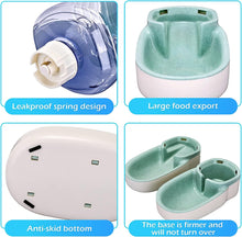 Load image into Gallery viewer, Automatic Dog Cat Feeder and Water Dispenser Gravity Food Feeder and Waterer Set