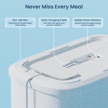 Load image into Gallery viewer, Cat Feeders, 3.5L Timed Pet Feeder with Three-Layers Preservation and Hand-Fired Porcelain Bowl