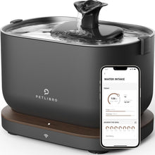 Load image into Gallery viewer, PETLIBRO App Monitoring Cat Water Fountain with Wireless Pump, 2.5L/84oz Dockstream Pet Water Fountain for Cats Inside, Automatic Cat Water Dispenser with 2.4GHz Wi-Fi, Smart Fountain, App Control