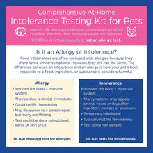 Load image into Gallery viewer, UCARI Pet Sensitivity & Intolerance Test Kit for Dogs & Cats | 1000+ Environmental & Pet Food Intolerance Screening | | 4 Tests in 1