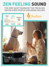Load image into Gallery viewer, Dog Water Fountain for Large Dogs 2 Gallons, SwSun 7.6L Multiple Cats Water Fountain with Stainless Steel Bowl and Quiet Pump