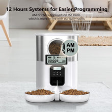Load image into Gallery viewer, Automatic Cat Feeders for Two Cats 5L