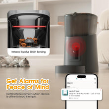 Load image into Gallery viewer, ADVWIN Pet Feeder,1080P HD WiFi 6L Automatic Cat Feeder 110°Angle Adjustable with Night Vision Camera, Smart Timed Pet Feeder for Dogs and Cats