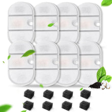 Load image into Gallery viewer, VinDox 16 Packs Replacement Cat Water Fountain Filters Compatible with PETLIBRO Capsule: PLWF002,71oz/2.1L Ultra Quiet-BPA-Free, Two Flow