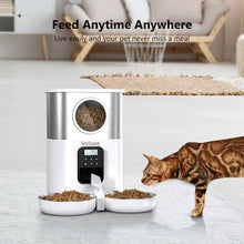 Load image into Gallery viewer, Automatic Cat Feeders for Two Cats 5L