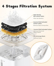 Load image into Gallery viewer, Pet Fountain, Automatic Water Fountain/ Dispenser with Smart Pump 2.8L