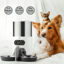 Load image into Gallery viewer, Automatic Pet Feeder for 2 Pets, 4.5L / 19.1cup Large Capacity