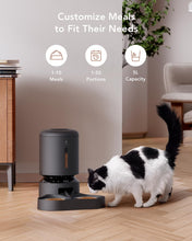 Load image into Gallery viewer, PETLIBRO Automatic Cat Feeder with Camera for Two Cats, 1080P HD Video with Night Vision, 5G WiFi Pet Feeder with 2-Way Audio for Cat & Dog, Low Food & Motion & Sound Alerts, Dual Tray, Black 5L