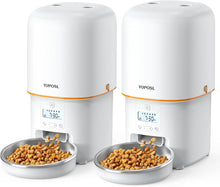 Load image into Gallery viewer, Yuposl Automatic Cat Feeders - 4L 2Packs for Pets, Over 180-day Battery Life Schedule Timed Pet Feeder, 1-6 Meals Control