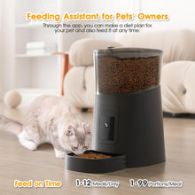 Load image into Gallery viewer, ADVWIN Pet Feeder,1080P HD WiFi 6L Automatic Cat Feeder 110°Angle Adjustable with Night Vision Camera, Smart Timed Pet Feeder for Dogs and Cats
