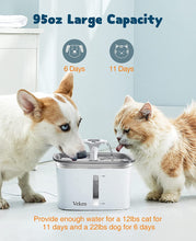 Load image into Gallery viewer, Pet Fountain, Automatic Water Fountain/ Dispenser with Smart Pump 2.8L