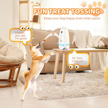 Load image into Gallery viewer, dog-camera-treat-dispenser-360°view-pet-camera-2K HD Camera with Phone app-Automatic Dog Feeder-Dog Toys-cat Camera 8X HD -Treat Dispenser