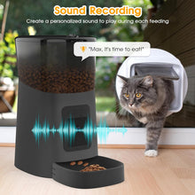 Load image into Gallery viewer, ADVWIN Pet Feeder,1080P HD WiFi 6L Automatic Cat Feeder 110°Angle Adjustable with Night Vision Camera, Smart Timed Pet Feeder for Dogs and Cats