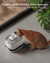 Load image into Gallery viewer, PETLIBRO Cat Water Fountain Inside,Wireless ,2.5L/84oz Dockstream Battery Operated Automatic for Drinking with Wireless Pump,Easy Cleaning,BPA-Free