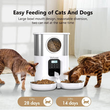 Load image into Gallery viewer, Automatic Cat Feeders for Two Cats 5L