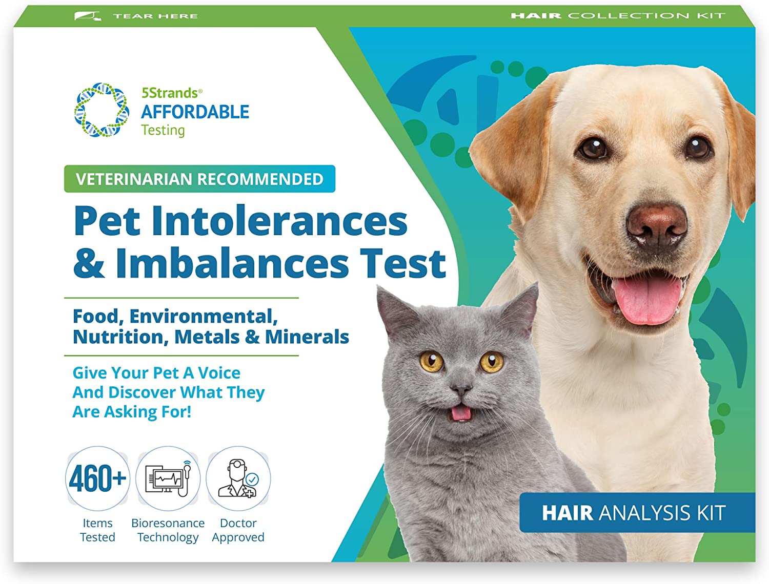 5Strands Pet Health Test Food Intolerance, Environment Intolerance