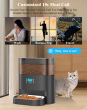 Load image into Gallery viewer, HoneyGuaridan 6L Automatic Cat Feeder, 2.4G WiFi Enabled Smart Feed Automatic Pet Feeder for Cats & Dogs