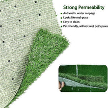 Load image into Gallery viewer, Extra Large Dog Grass Pad with Tray (35’’X45’’), Artificial Grass Mats Washable Pee Pad and Professionally Pet Toilet Potty Tray