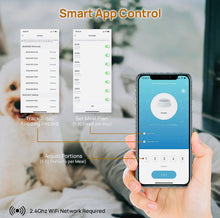Load image into Gallery viewer, iPettie Automatic WiFi Pet Feeder for 2 Pets, 5L/21 Cup Capacity, 1-10 Meals Per Day, Adjustable Bowl Height, Smart Dog Cat Feeder with 2 Stainless Steel Bowls, Voice Recording, 2.4G WiFi App Control