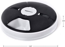 Load image into Gallery viewer, Basics Automatic Electronic Timed Pet Feeder - 6 Portions, Black