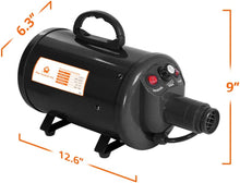 Load image into Gallery viewer, Dog Blow Dryer for Grooming 4.5HP/2800W, Stepless Adjustable Speed High Velocity Dryer for Dogs
