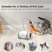 Load image into Gallery viewer, Cat Toys Robotic Interactive Indoor Electronic Toys with LED Light 360 Degree Rotation