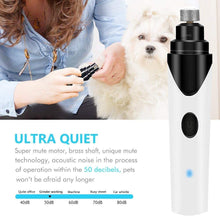 Load image into Gallery viewer, Dog nail grinder ultra quiet nail trimmer