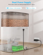 Load image into Gallery viewer, Automatic Cat Feeder, 6L Timed Cat Feeder with Desiccant Bag for Pet Dry Food, Dual Power,10s Voice Recorder, 0-24 portions
