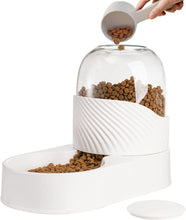 Load image into Gallery viewer, 2 Pack Automatic Cat Feeder and Water Dispenser,Self Feeding Dog Bowl for Small Pets, Puppy, Kitten, 100% BPA-Free,