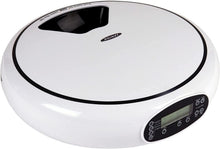 Load image into Gallery viewer, Lentek 5 Meal Automatic Cat Feeder, Dish with Voice Message, Wet or Dry Pet Food Dispenser Automatic Pet Feeder with Recorder, Speaker and Digital Timer for Dogs, Cats, Rabbits, & Other Pets (White)